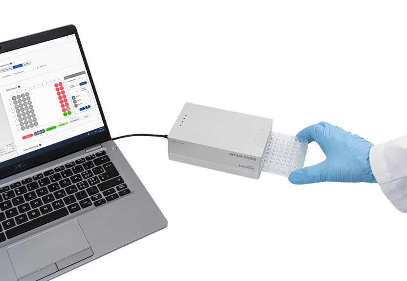 El software de la aplicación Absorbance 96 es tan sencil ...