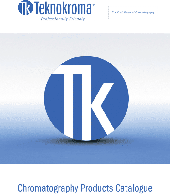 Chromatography Products Catalogue | Teknokroma Analítica