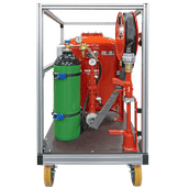 Mobile Rollcontainer-Löschanlage