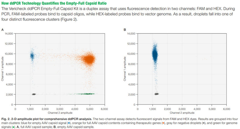 2-D amplitude plot for comprehensive ddPCR analysis