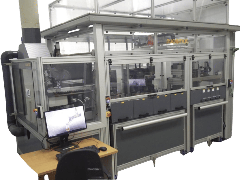 Sistema automatizado de química húmeda para QC por lotes ...