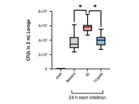 Abb. 2 Ungezielte Hemmung der PI3Kγ hemmt Immunantwort und Erregerabwehr bei Sepsis.