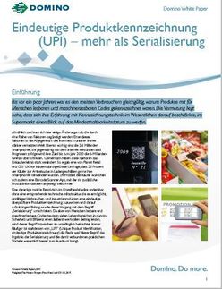 Eindeutige Produktkennzeichnung (UPI) – mehr als Serialisierung