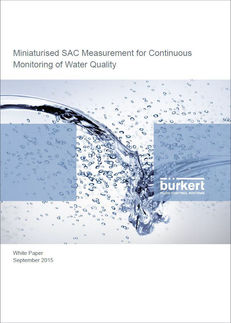Miniaturisierte SAK-Messung zum kontinuierlichen Monitoring der Wasserqualität