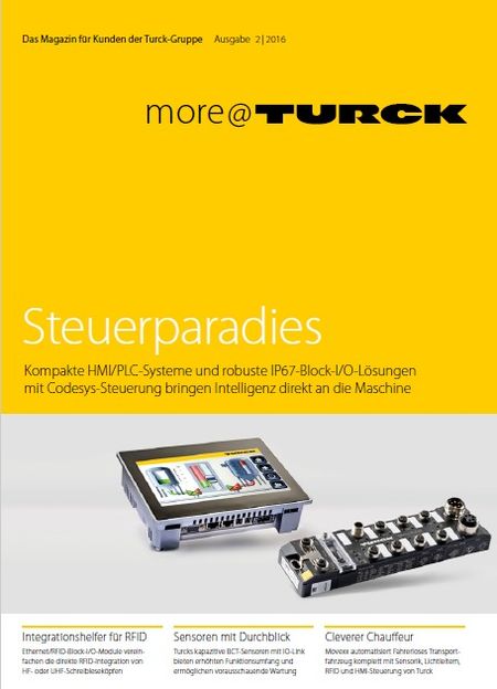 Steuerparadies - Kompakte HMI/PLC-Systeme und robuste IP67-Block-I/O-Lösungen mit Codesys-Steuerung bringen Intelligenz direkt an die Maschine