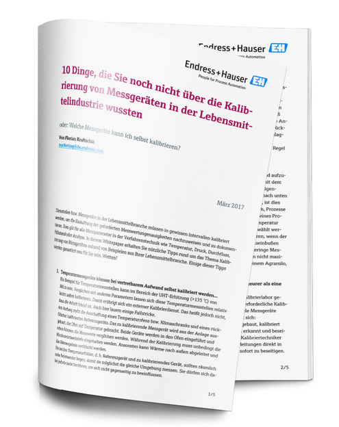 10 Dinge, die Sie noch nicht über die Messgeräte-Kalibrierung in der Lebensmittelindustrie wussten - oder: Welche Messgeräte kann ich selbst kalibrieren?