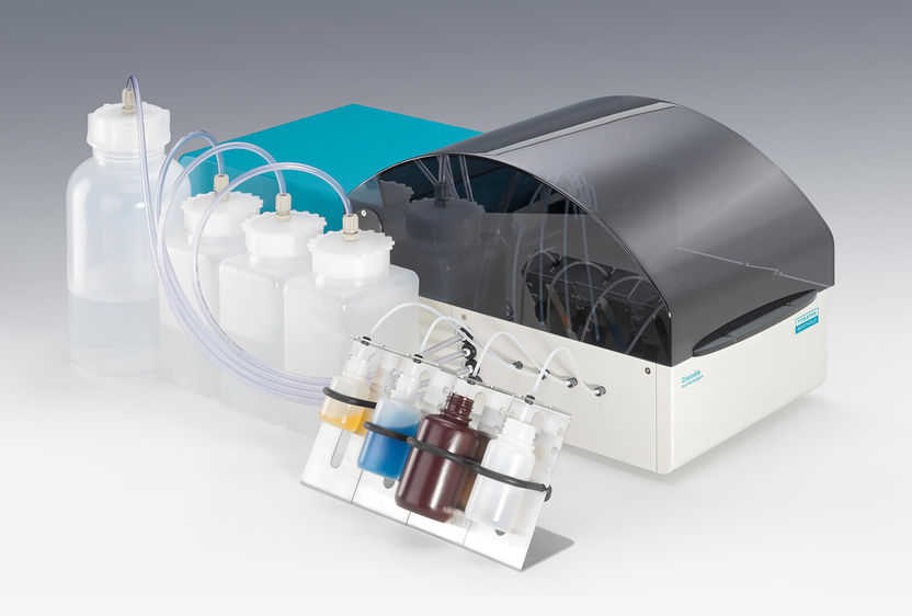 Automation of the Bioo MaxSignal Aflatoxin M1 ELISA Test Kit - The Crocodile ELISA miniWorkstation reduces labour and provides excellent results