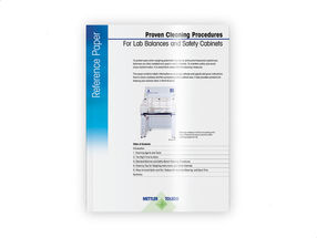 Reference Paper: Proven Cleaning Procecures for Lab Balances and Safety Cabinets