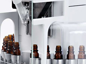 Automated dispensing into batches of containers is efficient and increases productivity.