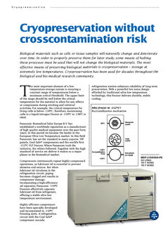 Cryopreservation without crosscontamination risk