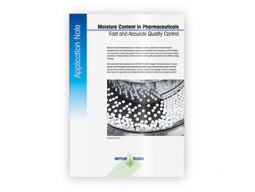 Whitepaper: Moisture content in pharmaceuticals. Fast and accurate quality control