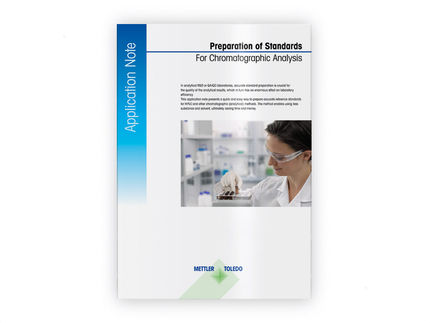 Genaue Vorbereitung von Standards für die chromatographische Analyse