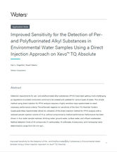 Detection of Per- and Polyfluorinated Alkyl Substances (PFAS) in Environmental Water Samples