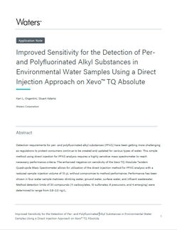 Detection of Per- and Polyfluorinated Alkyl Substances (PFAS) in Environmental Water Samples