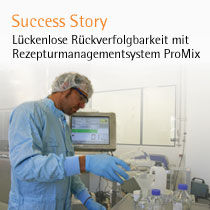 Lückenlose Rückverfolgbarkeit mit Rezepturmanagementsystem ProMix