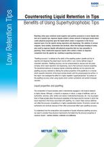 Counteracting Liquid Retention in Tips