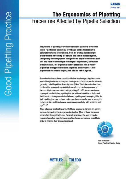 Pipetting Ergonomics - Understand Pipetting Ergonomics to Reduce Risk
