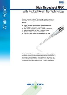 High-Throughput FPLC in a Packed Resin Tip