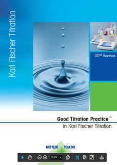 Karl Fischer Titration – a Moisture Determination Method Specific for Water