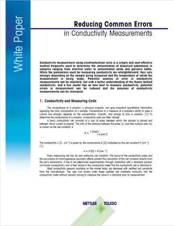 Reducing Errors in Conductivity Measurements