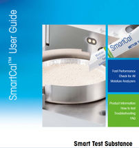 SmartCal User Guide - Moisture Analyzer Test Substance