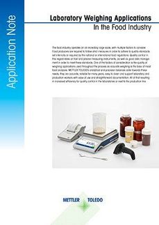 Laboratory Weighing Applications in Food and Beverage