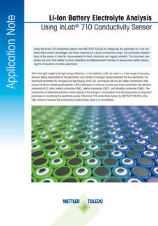 Li-Ion Battery Conductivity Analysis