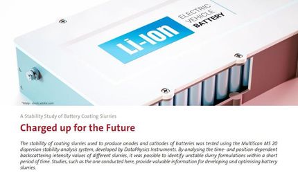 A Stability Study of Battery Coating Slurries