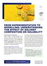 From experimentation to modelling: understanding the effect of solvent composition on solubility