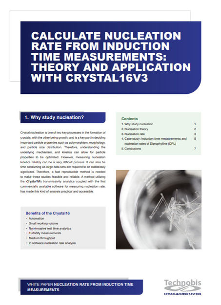 Discover a fast and reliable method to measure nucleation in your crystallization process