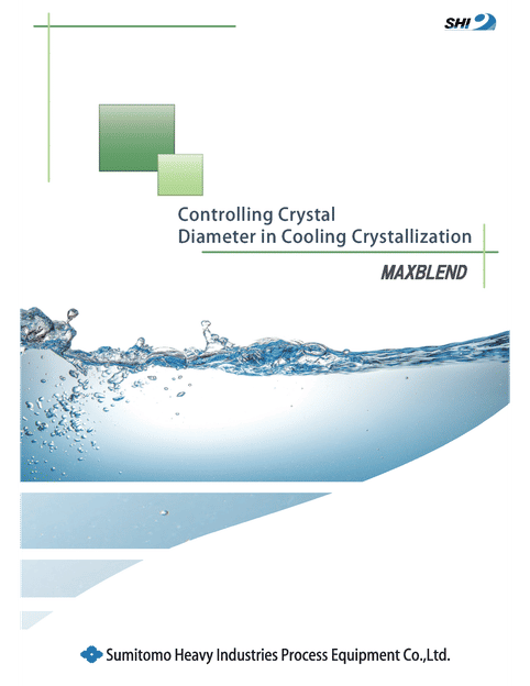 MAXBLEND is a mixing impeller enabling uniform suspension for better crystal size control
