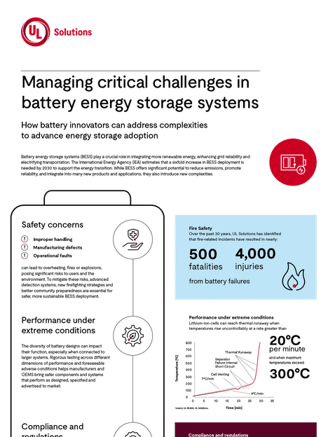 Kritische Herausforderungen bei Batteriespeichersystemen bewältigen - Mit der Weiterentwicklung der BESS ergeben sich für die Hersteller neue Herausforderungen usw